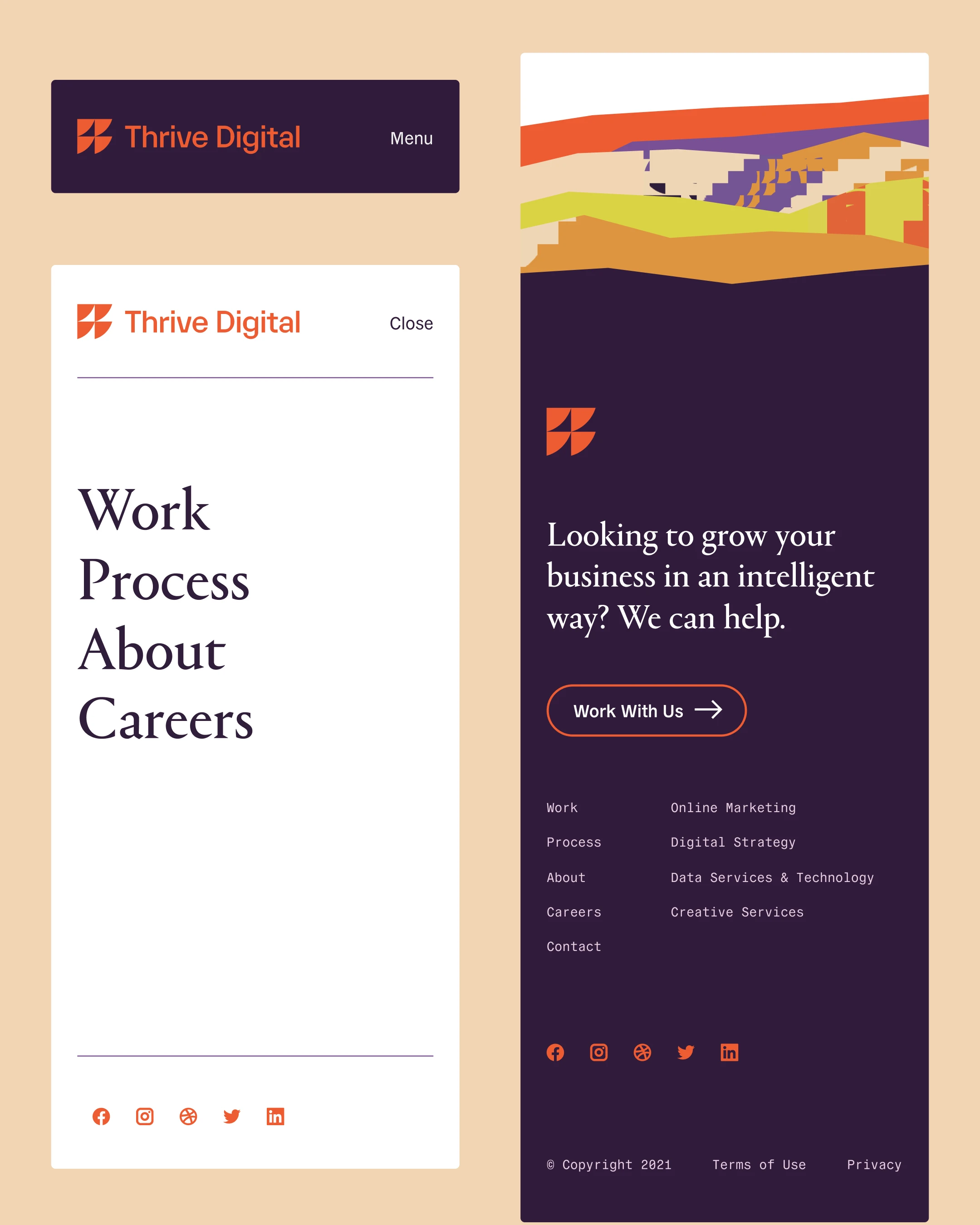 Thrive Digital project imagery