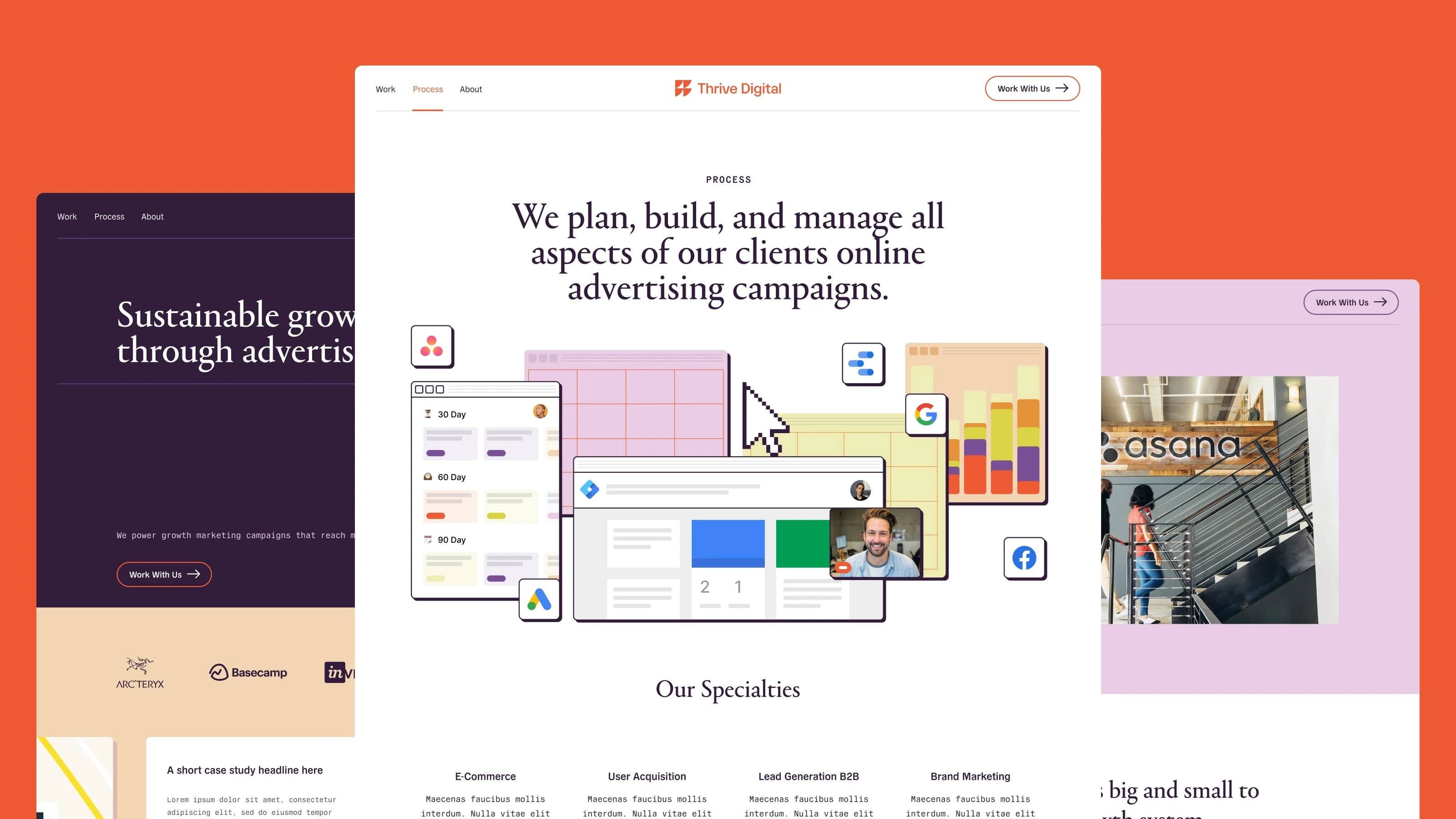 Thrive Digital project imagery